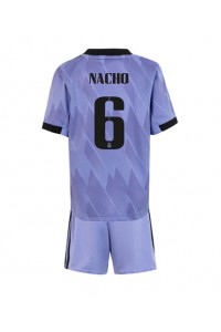 Real Madrid Nacho #6 Babytruitje Uit tenue Kind 2022-23 Korte Mouw (+ Korte broeken)